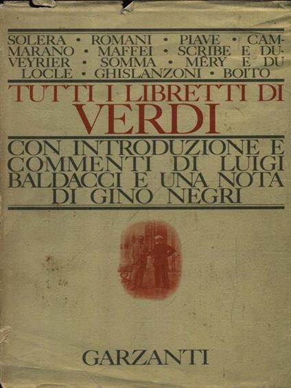 Tutti i libretti di Verdi - copertina