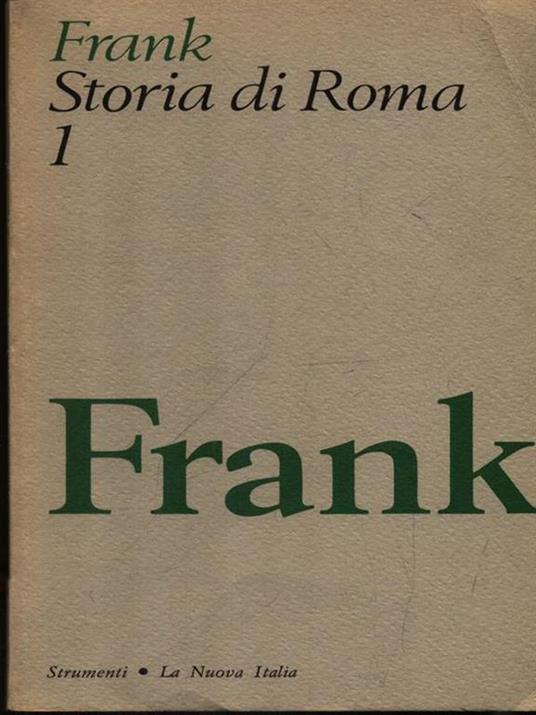 Storia di Roma - Tenney Frank - copertina