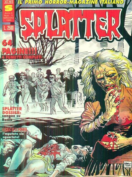 Splatter 11/maggio 1990 -   - copertina