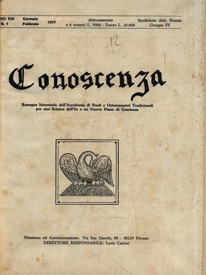 Conoscenza 1977-1979 -   - copertina
