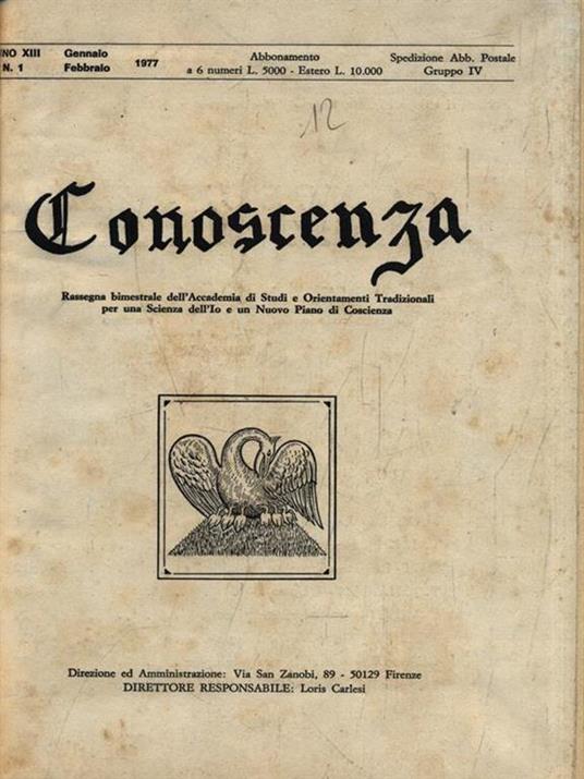 Conoscenza 1977-1979 -   - copertina