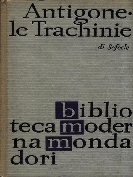 Antigone - Le Trachinie - Sofocle - copertina