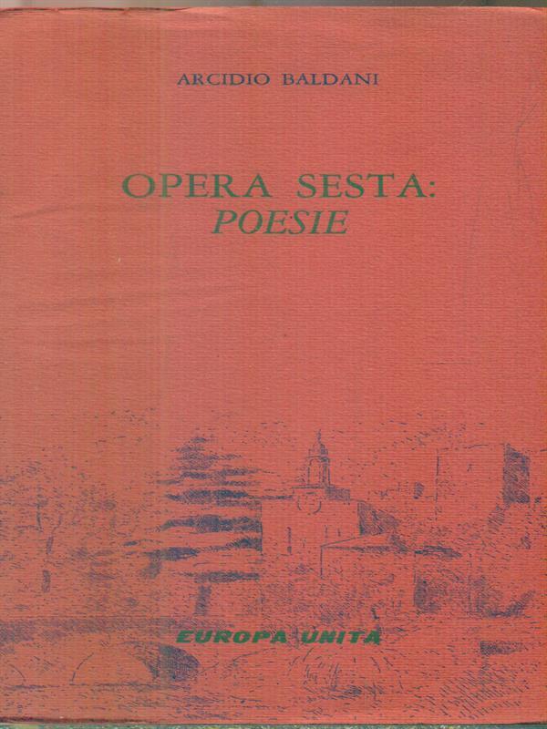Opera sesta Poesie