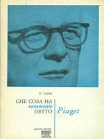 Che cosa ha veramente detto Piaget