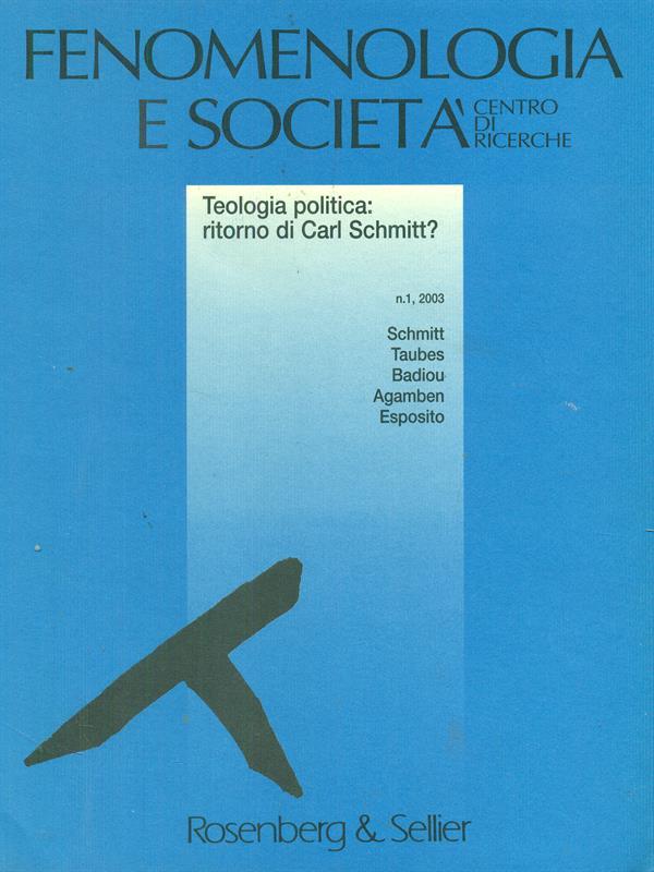 Fenomenologia e società (2003)