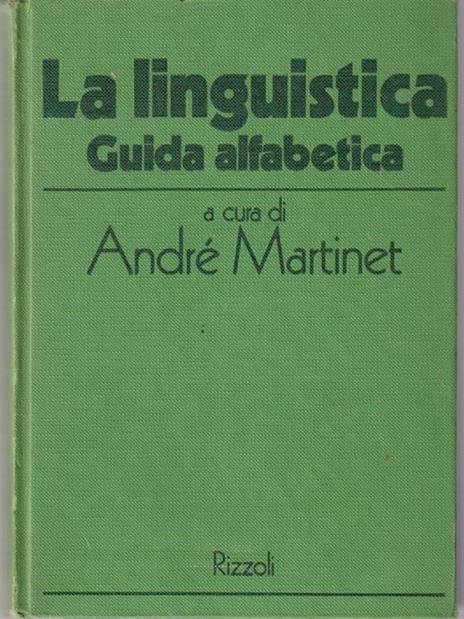 La linguistica - André Martinet - copertina