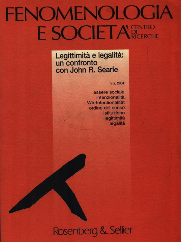 Fenomenologia e società (2004)