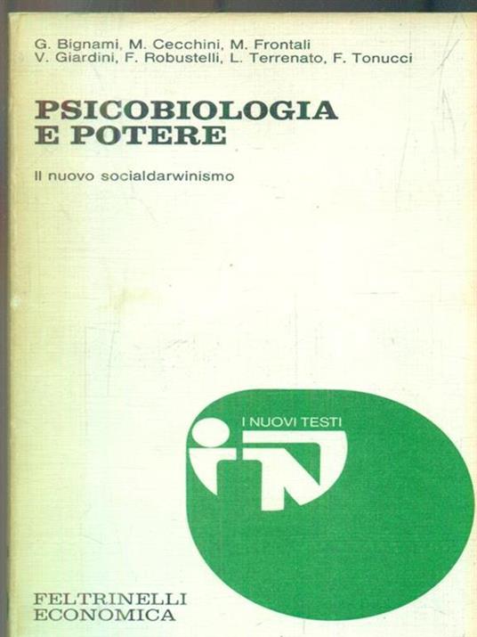 Psicobiologia e potere -   - copertina