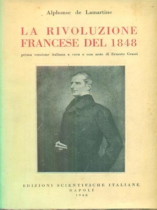 La rivoluzione francese prima del 1848 - Alphonse de Lamartine - copertina