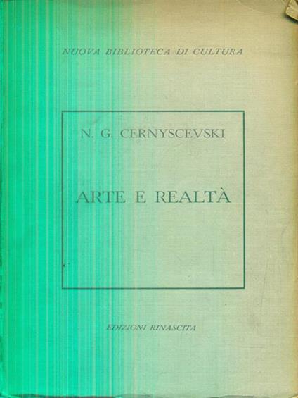 Arte e realtà - N.G Cernyscevski - copertina