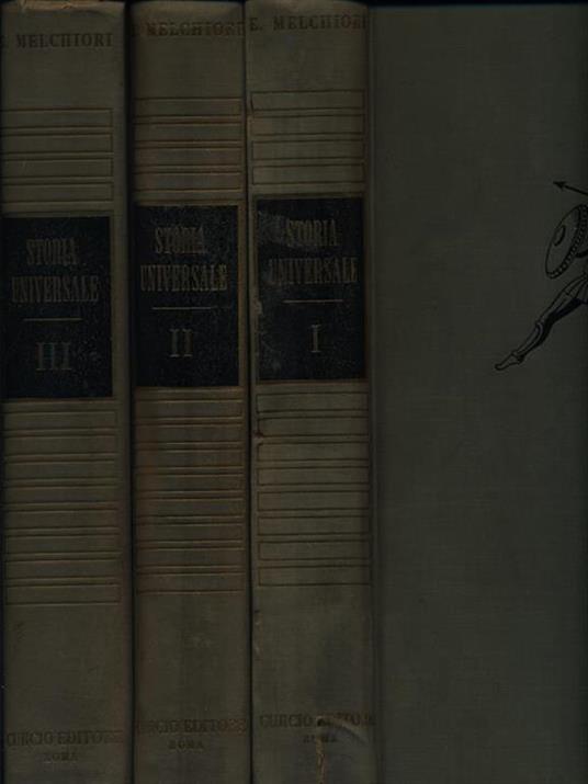 Storia universale. 3 volumi - Enrico Melchiori - copertina