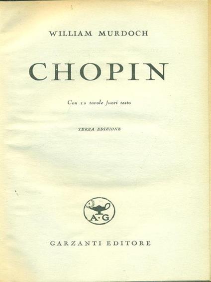 Chopin - William Murdoch - copertina