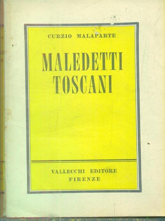 Maledetti toscani - Curzio Malaparte - copertina