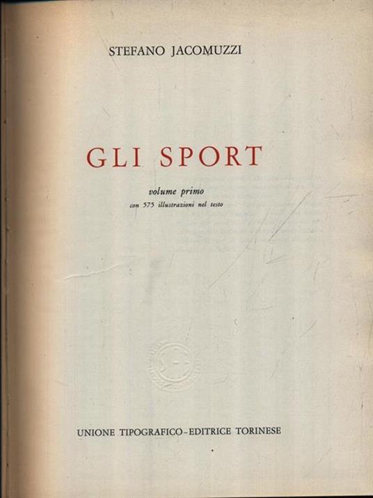Gli sport 3vv - Stefano Jacomuzzi - copertina