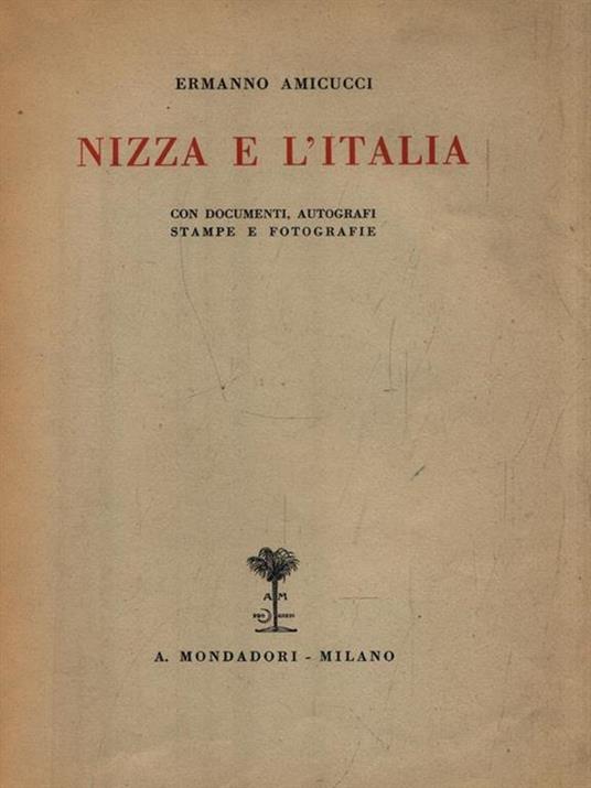 Nizza e l'Italia - Ermanno Amicucci - copertina