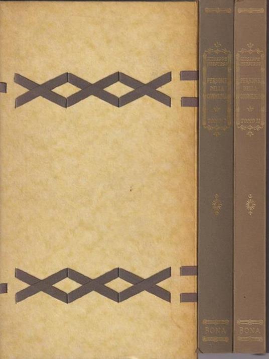 Persone della commedia 2 voll - Giuseppe Morpugo - copertina