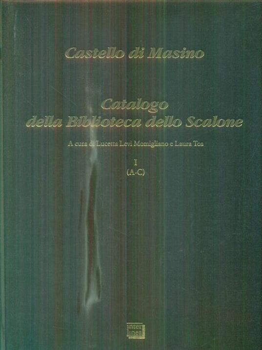 Castello di Masino. Catalogo della Biblioteca dello Scalone - copertina