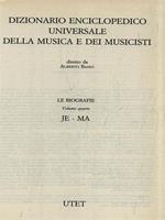 Dizionario della musica e dei musicisti. Le biografie IV JE-MA
