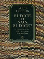 Si dice o non si dice?
