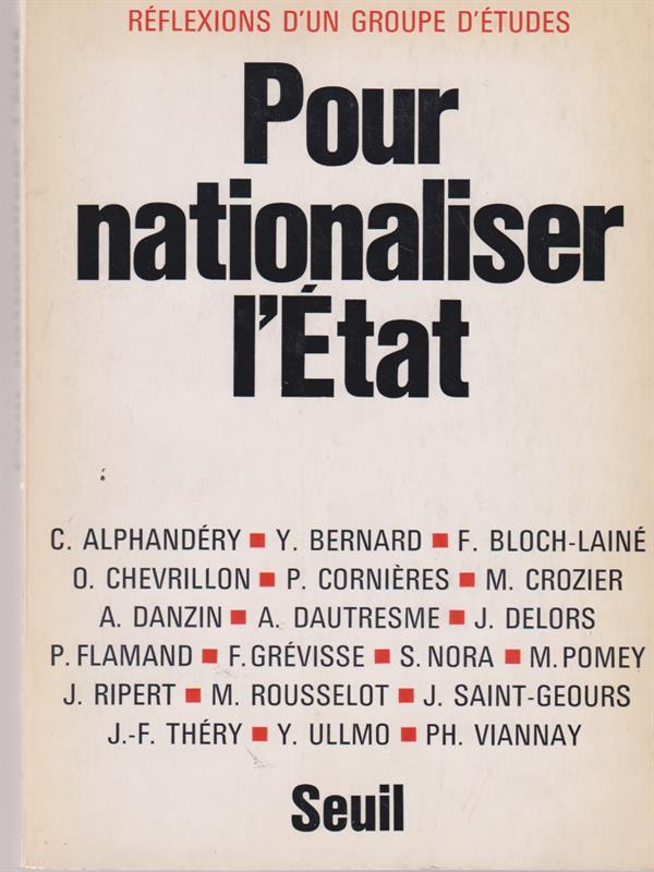 Pour nationaliser l'etat