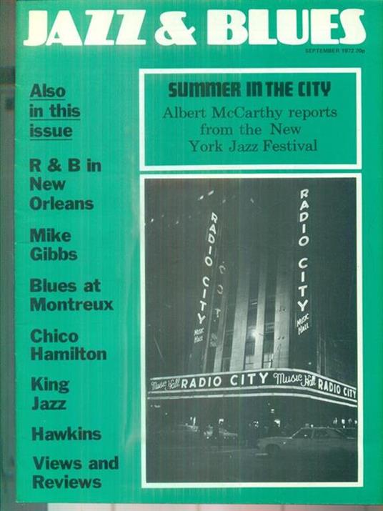 Jazz & Blues Vol 2/6-September 1972 - copertina