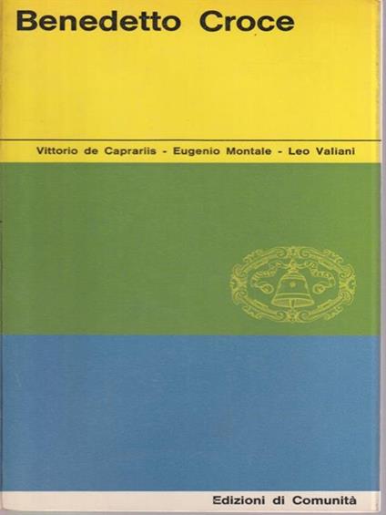 Benedetto Croce - copertina