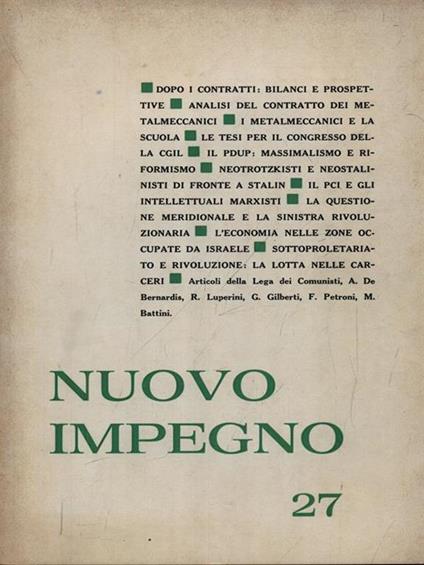   Nuovo impegno n. 27/maggio 1973 - copertina