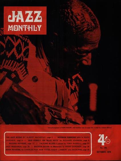   Jazz monthly No. 188 October, 1970 - copertina