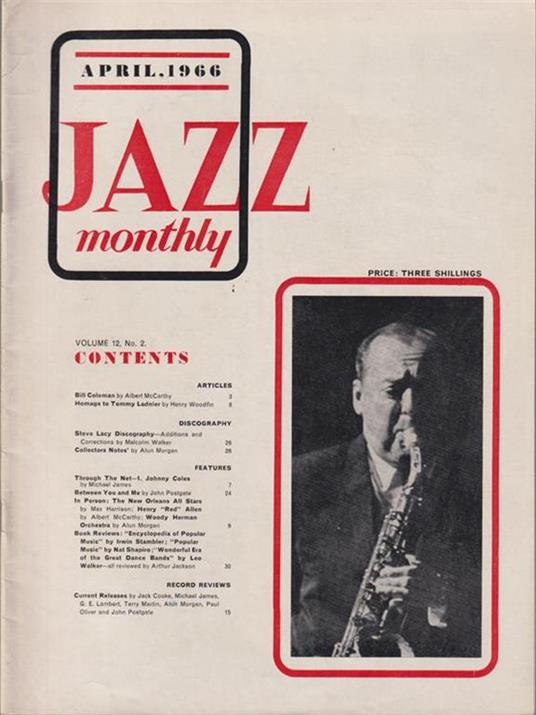   Jazz monthly - april 1966 - copertina