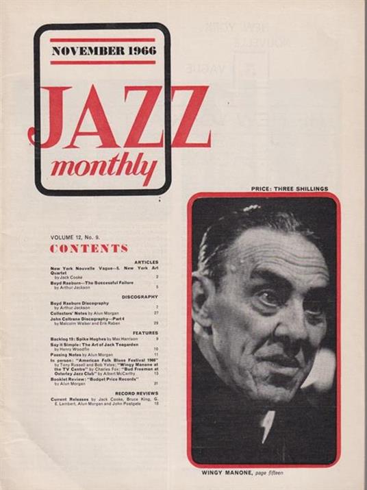   Jazz monthly - november 1966 - copertina