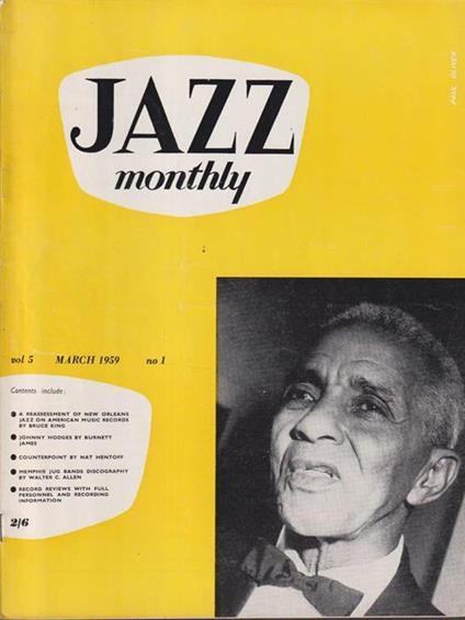   Jazz monthly - march 1959 - copertina