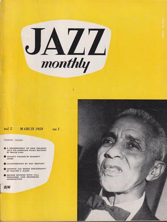   Jazz monthly - march 1959 - copertina