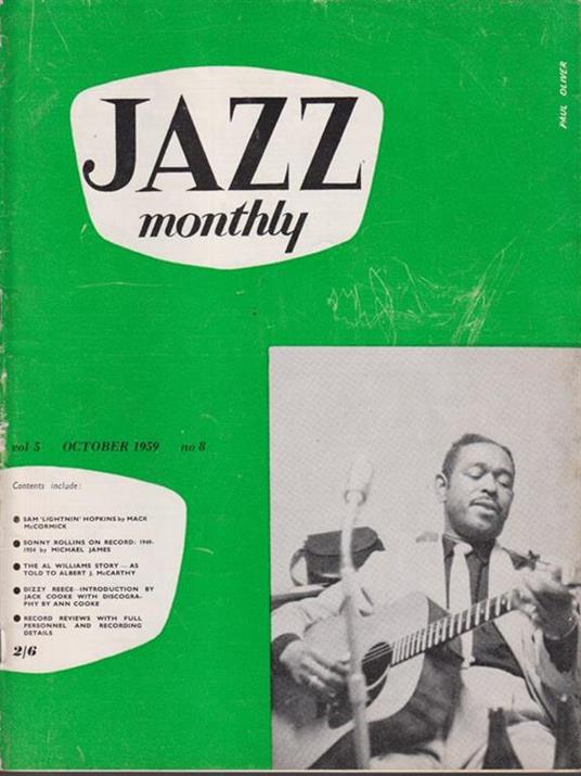   Jazz monthly - october 1959 - copertina