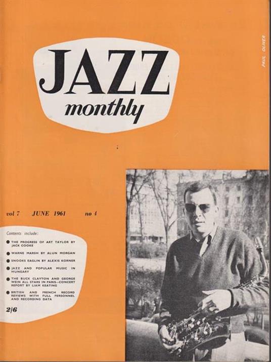   Jazz monthly - june 1961 - copertina