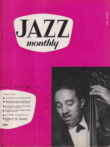   Jazz monthly - august 1960 - copertina