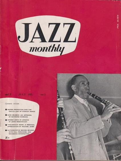  Jazz monthly - july 1957 - copertina