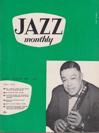   Jazz monthly - august 1957 - copertina