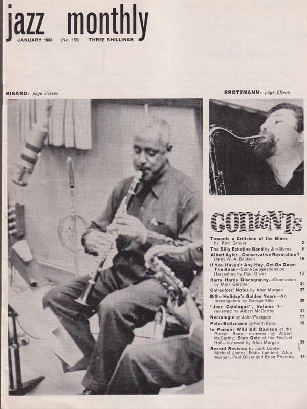   Jazz Monthly Gennaio 1968 n. 155