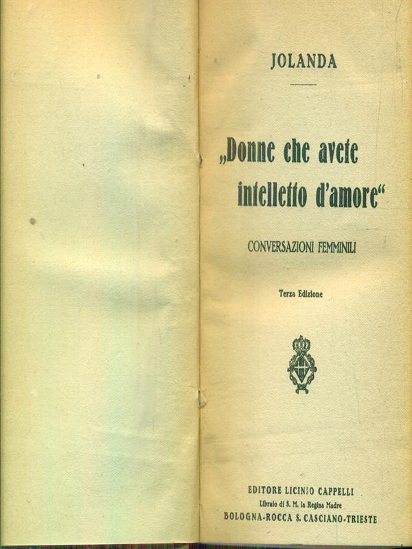   Donne che avete intelletto d'amore