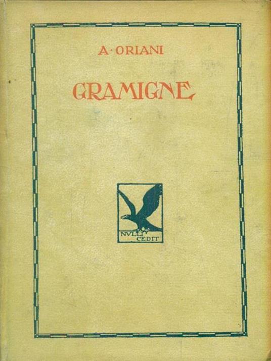   Gramigne - Alfredo Oriani - copertina