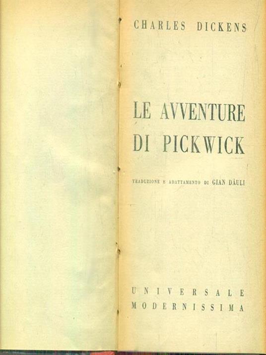 Le avventure di Pickwick - Charles Dickens - copertina