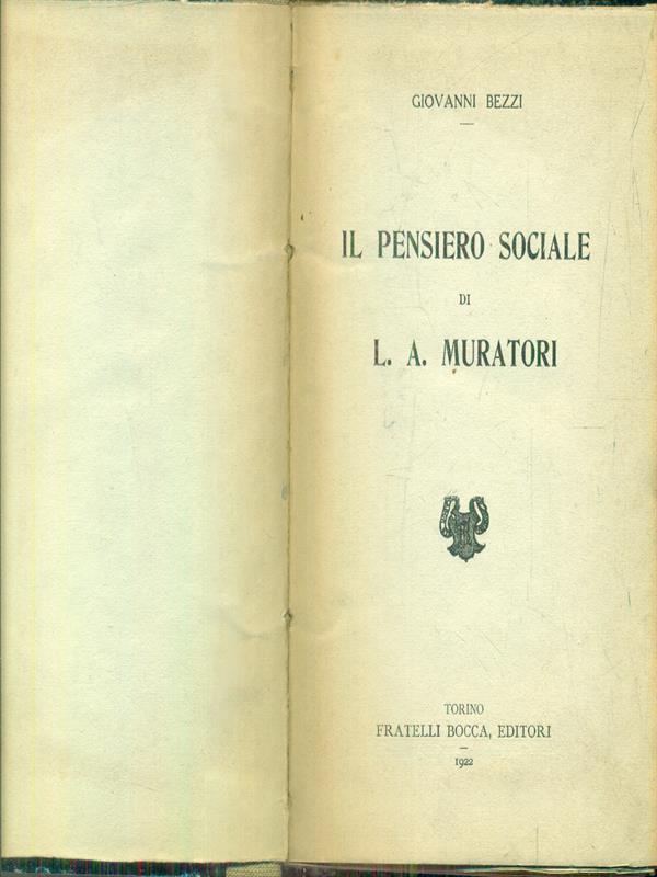 Il pensiero sociale di L. A. Muratori