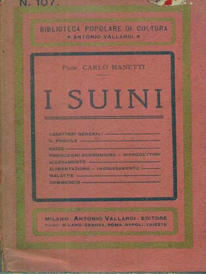 I suini - Carlo Manetti - copertina