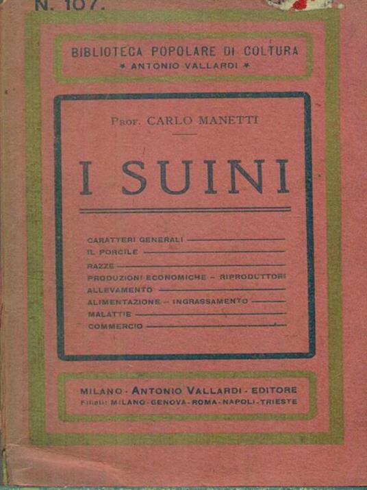 I suini - Carlo Manetti - copertina