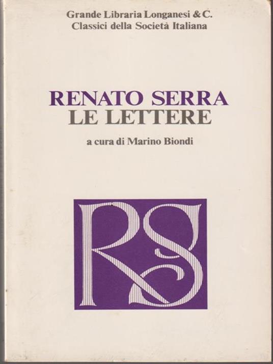 Le lettere - Renato Serra - copertina