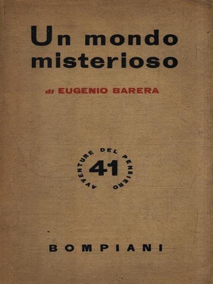 Un mondo misterioso - Eugenio Barera - copertina