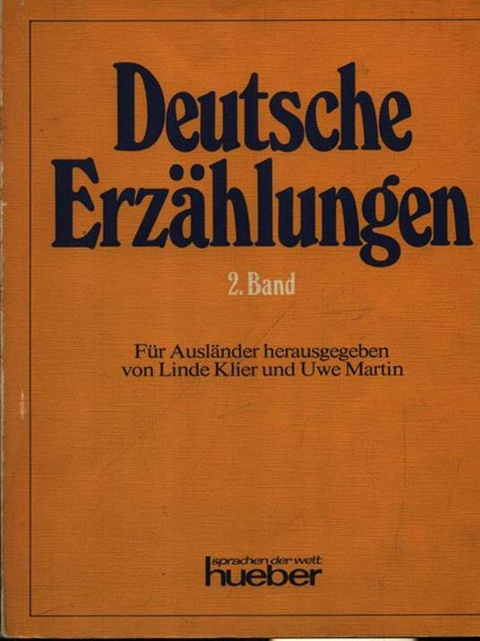   Deutsche erzahlungen 2 band - Linde Klier - copertina