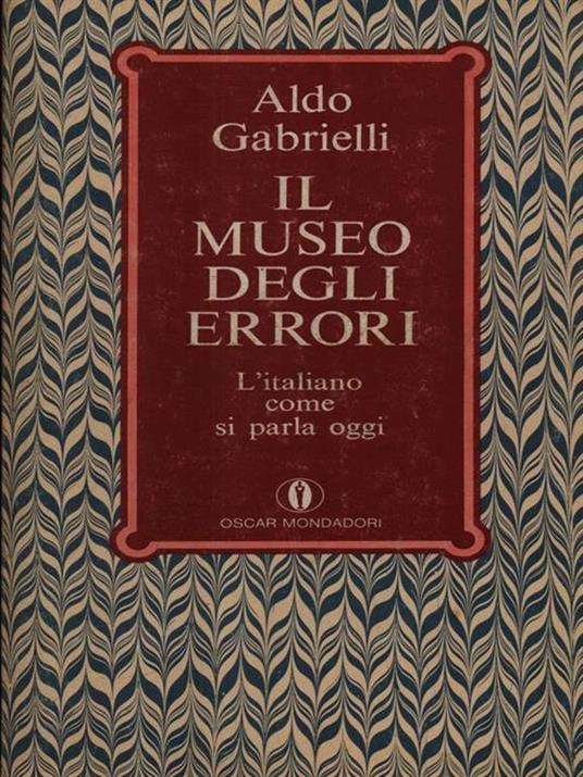 Il museo degli errori - Aldo Gabrielli - copertina