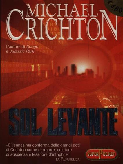 Sol Levante - Michael Crichton - copertina