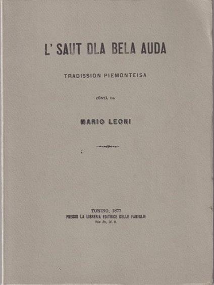 L' saut dla bela auda - Mario Leoni - copertina
